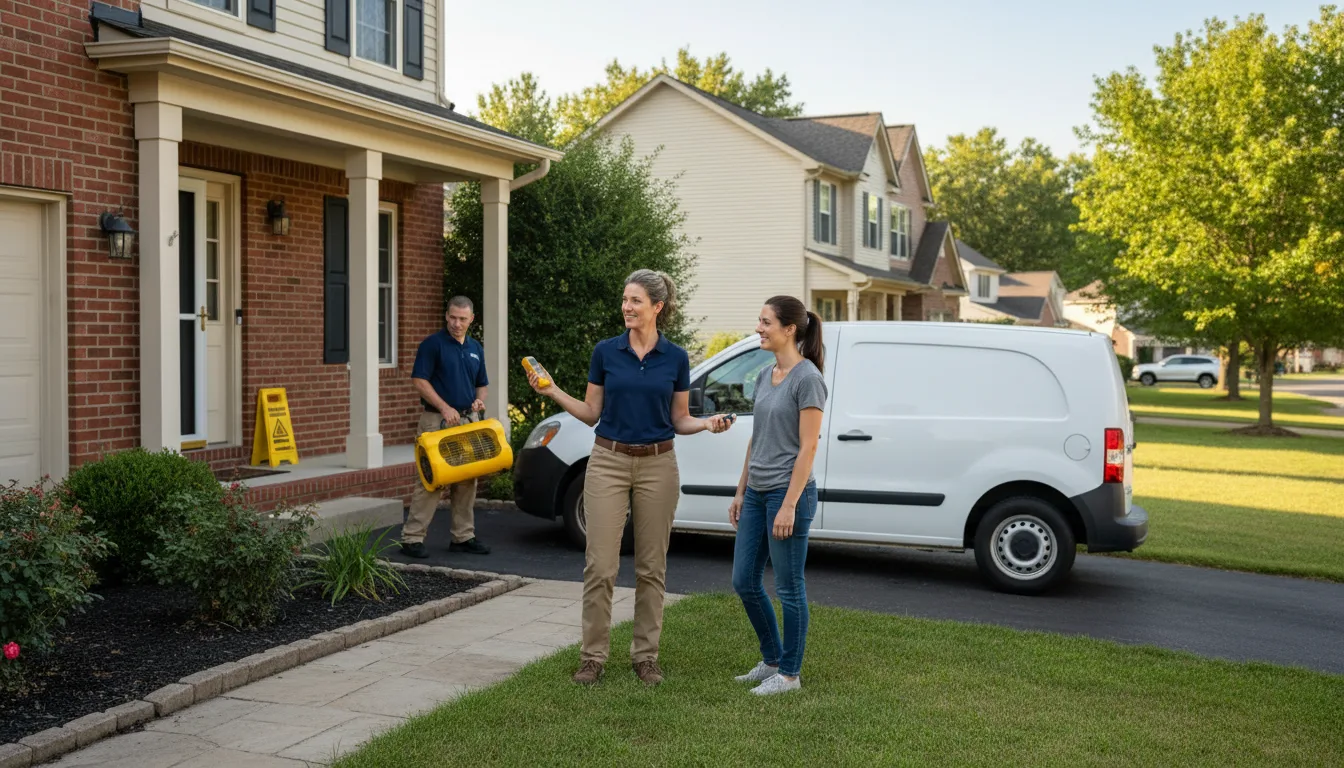 Water restoration image for Dehumidification And Cleanup Services in Greensburg, KY